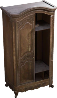 Verzierter Kleiderschrank