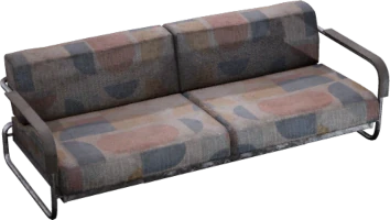 Mehrfarbiges geometrisches Sofa
